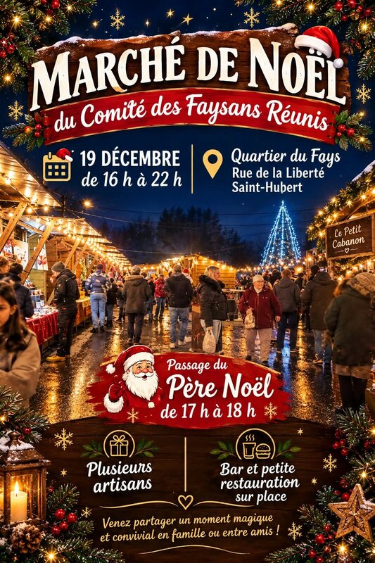 Marchés de Noël Marché Noël Faysans Réunis