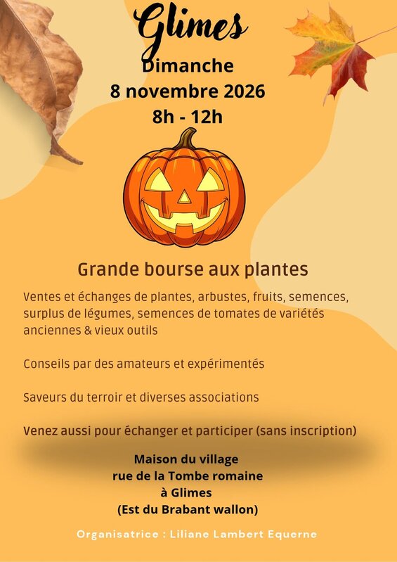 Loisirs Bourse plantes Glimes
