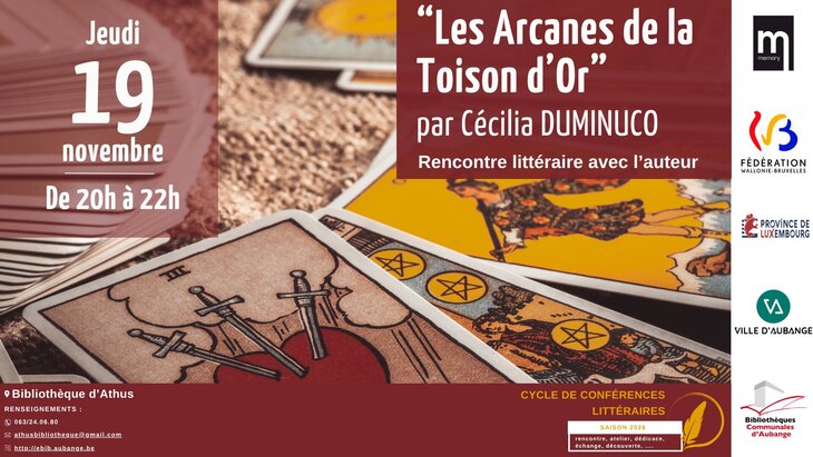 Conférences Conférence littéraire |  Les Arcandes la Toison d Or  Cécilia Duminuco