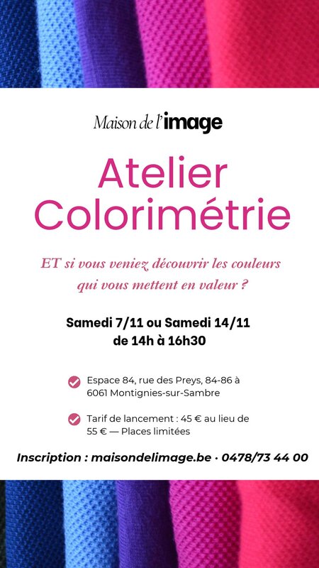 Stages,cours Atelier Colorimétrie