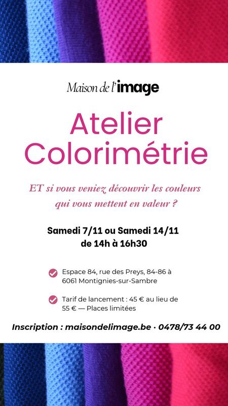 Stages,cours Atelier Colorimétrie