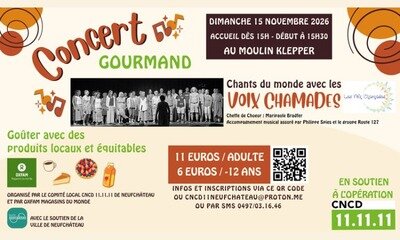 Concerts Concert gourmand - Chant monde avec Voix Chamades
