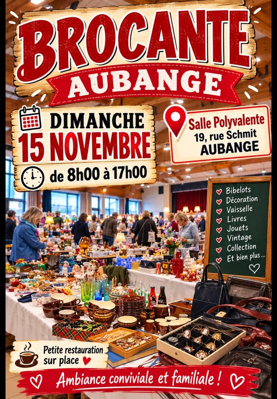  Aubange, brocante la salle polyvalente