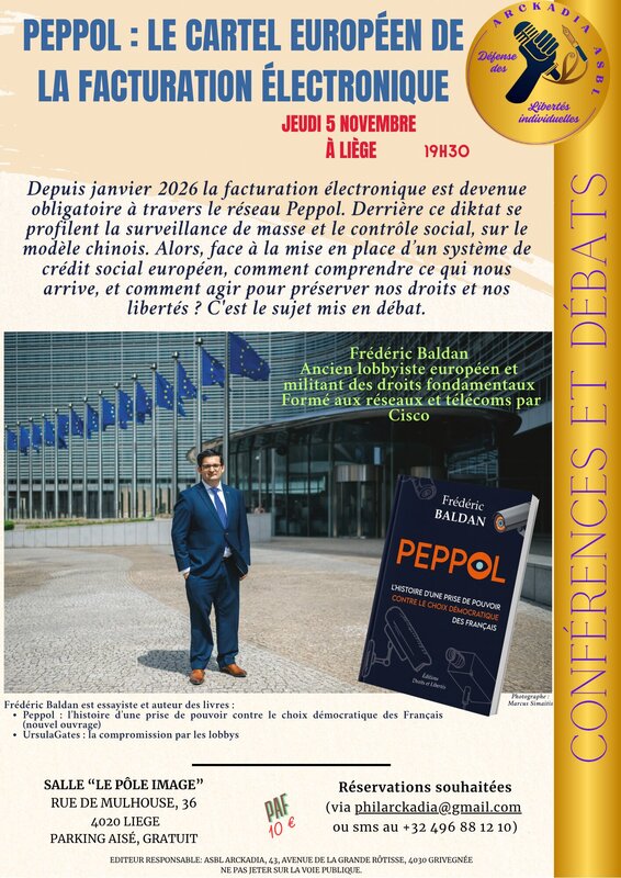 Conférences Peppol : Cartel Européen la facturation électronique.