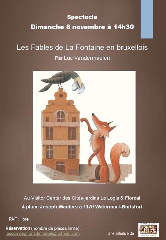 Spectacles Les fables La Fontaine… bruxellois 