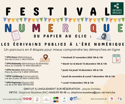 Stages,cours [Bibliothèques] Festival numérique