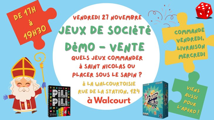 Loisirs Démonstration vente jeux société