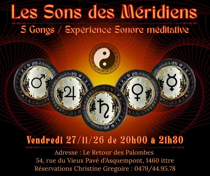 Stages,cours Les 5 Gongs - Expérience Sonore méditative   Comme le devenait silence 
