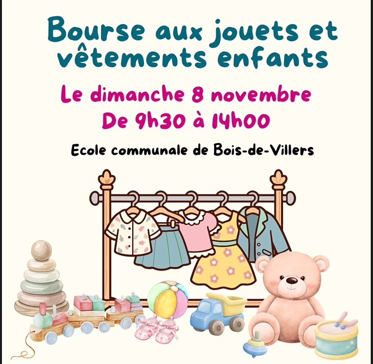 Loisirs Bourse jouets aux vêtements