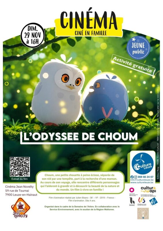Spectacles Diffusion gratuite dessin animé : l Odyssée Choum