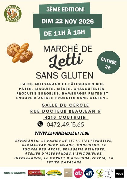 Loisirs Le marché Letti sans gluten