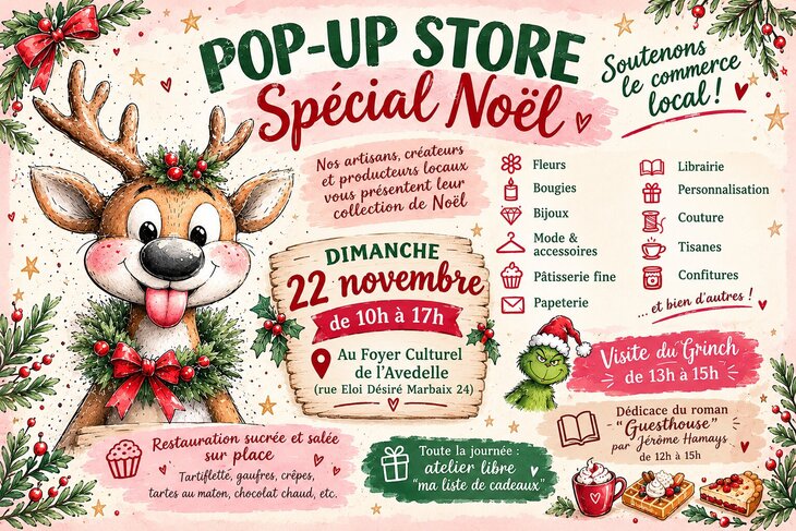 Marchés de Noël ✨ ho ! Noël créateurs producteurs locaux débarque Écaussinne