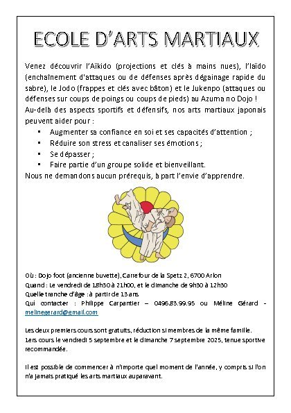 Stages,cours Cours d arts martiaux traditionnels Azuma Dojo